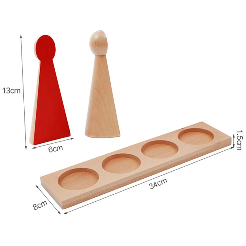 Baby Spielzeug Montessori Große Bruchteil Skittles Mit Stand Holz für Frühen Kindheit Bildung Vorschule Kinder Brinquedos Juguetes