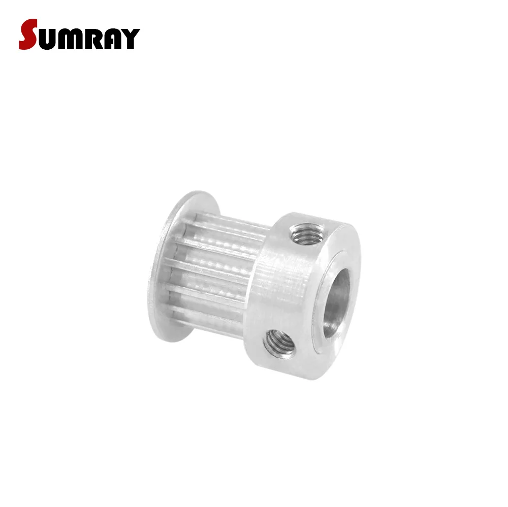 SUMRAY 3M 14T Timing Pulley 4/5/6/6.35mm Inner Bore Synchronous Wheel Pulley 11mm Belt Width For 10mm Width Timing Belt 2pcs