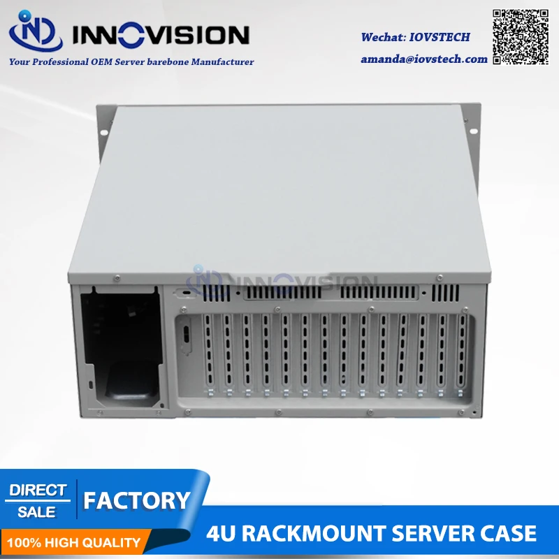 Hq 4U Rack Mount Chassis IPC610H Met Visuele En Hoorbare Alarmmelding