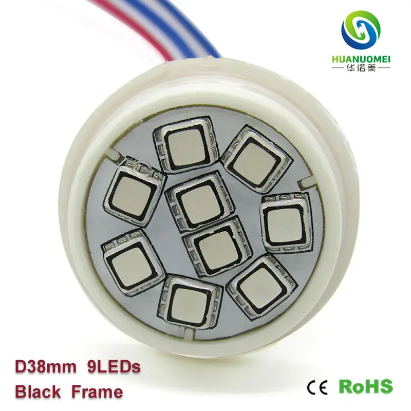 addressable led 12v 38mm 9leds ucs1903 5050 rgb smd waterproof full color led pixel module light digital lighting bulb lamp sign