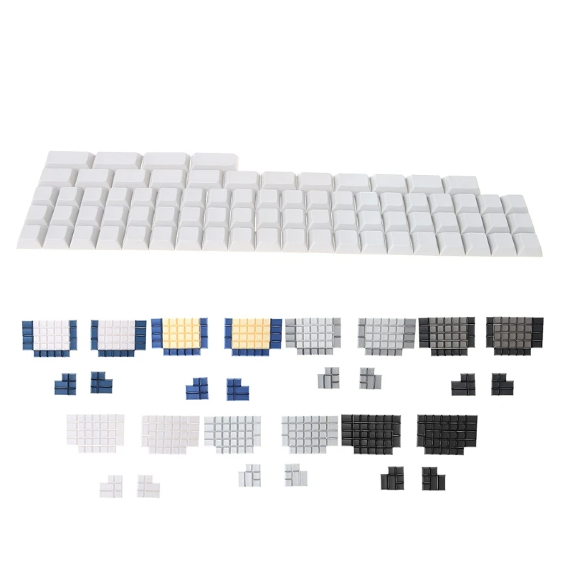 Pbt Keycaps DSA Blank Keycaps for Ergodox Mechanical Gaming Keyboard DSA Profile