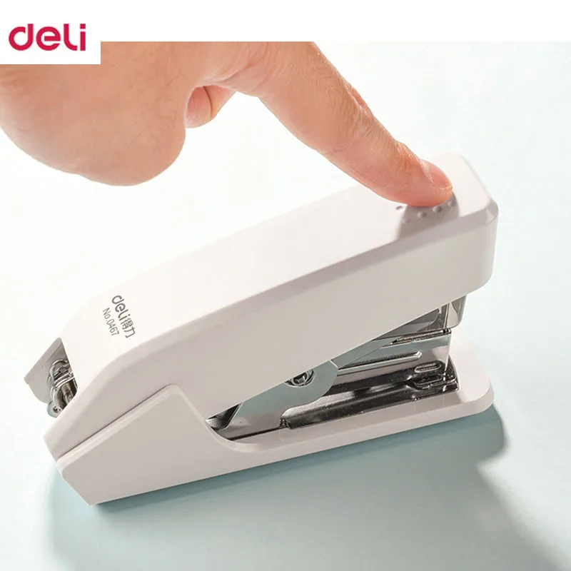 Deli Labor-saving stapler office supplies student special mini small stapler standard multi-function practical stapler