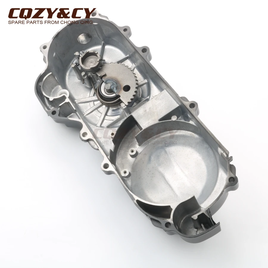 Scooter Variator cover GY6 50cc 10 inch & 8-tooth starter for Peugeot V-Clic 50cc 139QMB 139QMA 400mm 4-stroke