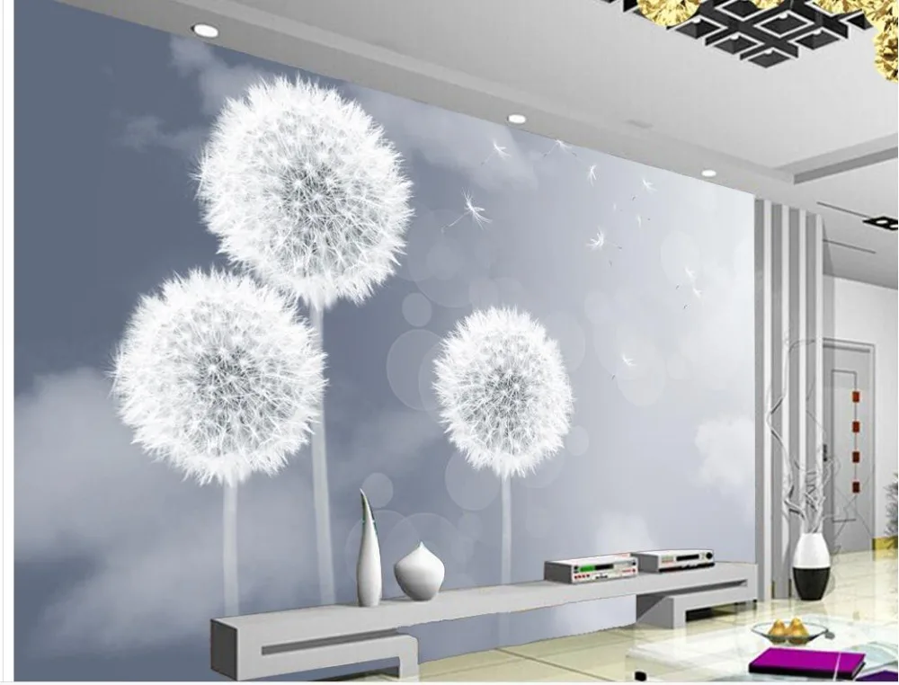 

3d wallpaper for room Dandelion background wall classic wallpaper for walls mural 3d wallpaper