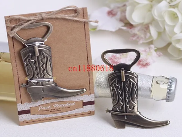 

500pcs/lot Free Shipping Home Retro Vintage Can Beer Boots Shoes Shape Bottle Opener Wedding Party Tool Craft