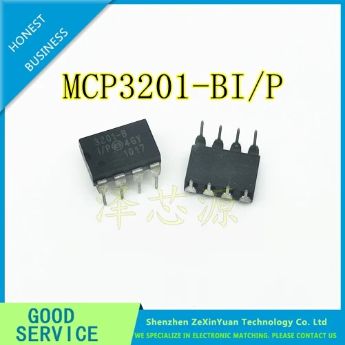 

10PCS/LOT MCP3201-BI/P DIP-8 MCP3201 Best quality