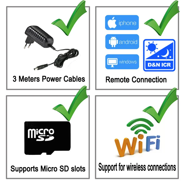JIENU IP wifi Della Macchina Fotografica 720 P 960 P 1080 P CCTV di Sicurezza di Sorveglianza Esterna Impermeabile senza fili di casa cam Supporto