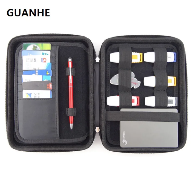 GUANHE-حقيبة كبيرة مقاومة للماء لمحرك الأقراص الصلبة الخارجي ، والهاتف ، والكاميرا ، وصندوق HDD محمول ، وحزمة استلام الطبيب
