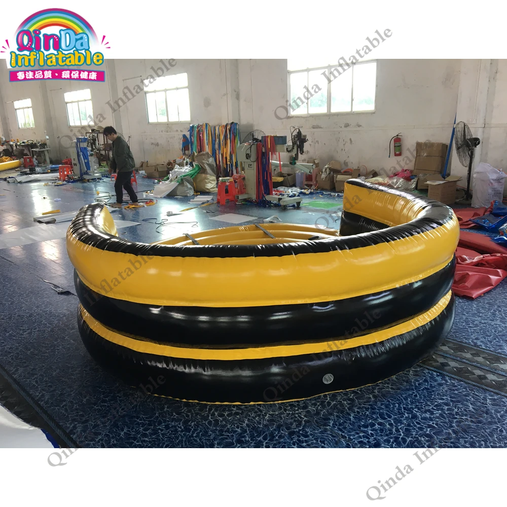 Yellow Color Inflatable Water Towable Fly UFO, Inflatable Flying Crazy Boat