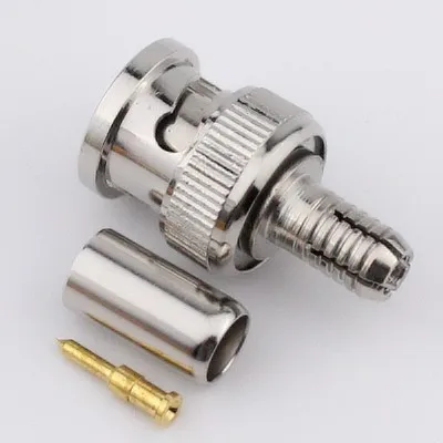 

100pcs/lot BNC plug high quality -3 plug 75 /75-3 BNC video plug press type Q9 plug