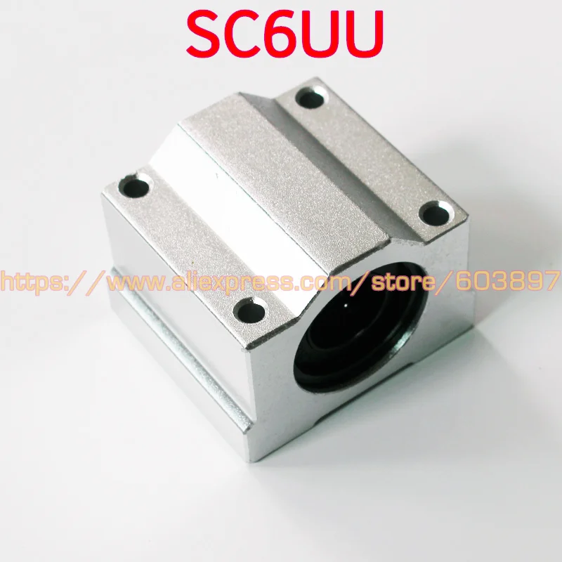 1pc 6mm SC6UU SCS6UU linear ball bearing slide unit bushing block with LM6UU bearing for 6mm shaft rail