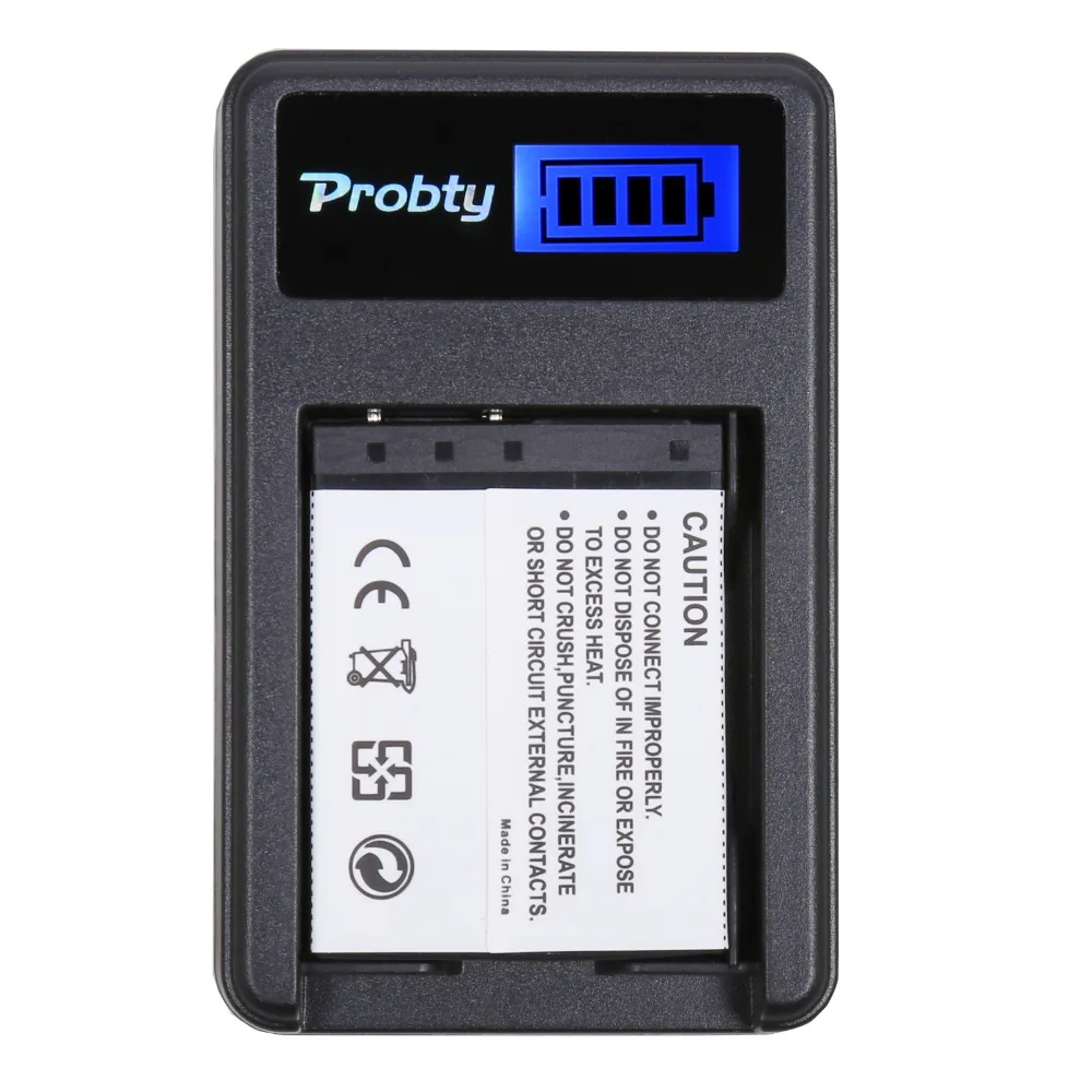 2Pcs PROBTY NP-BD1 NP BD1 Battery + LCD Charger for Sony Cyber-shot DSC-G3 T2 T70 T75 T77 T90 DSC-T200 DSC-T300 DSC-T500 Camera