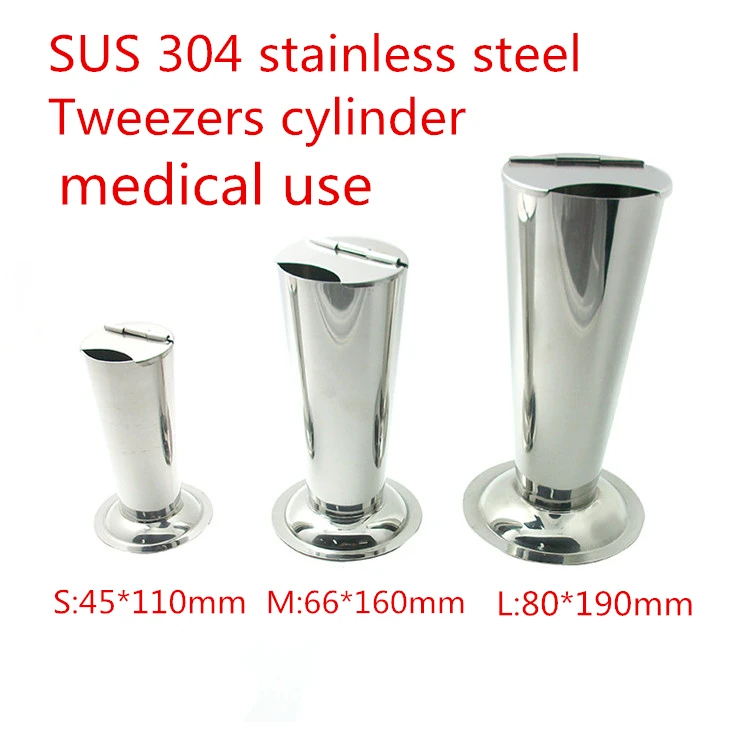 304 Stainless Steel medical Tweezers Barrel Cylinder Barrel Forceps Corrosion Protection instrument Forceps placement cylinder