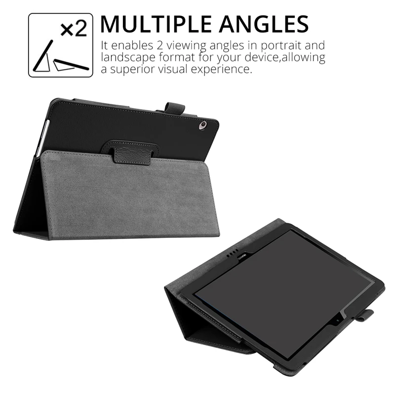 Capa protetora para tablet, capa de couro para medimediapad t3 10 AGS-L09 com 9.6 polegadas, para honor play pad 2 9.6 + presente