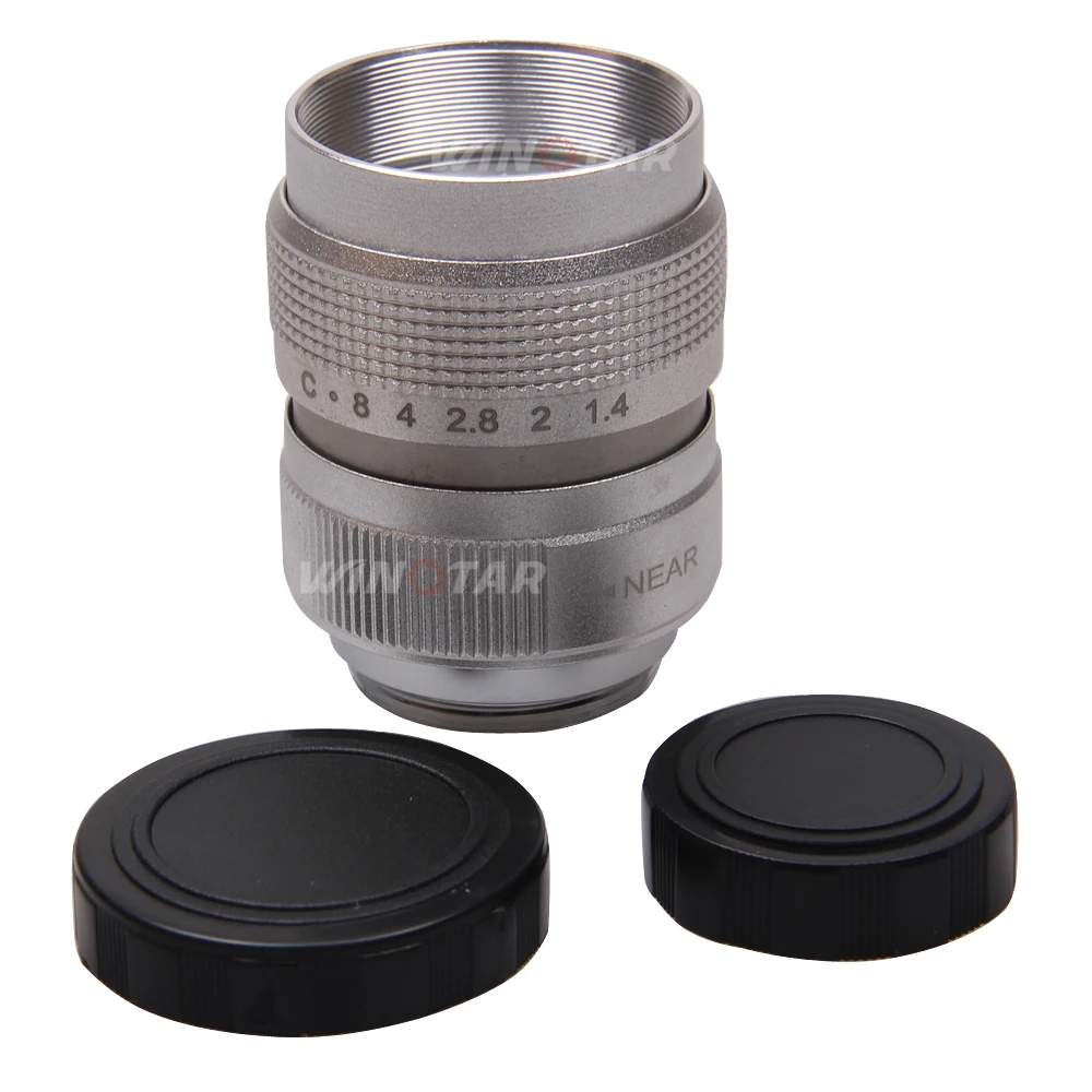 Серебристый 25 мм F1.4 ТВ-объектив + крепление C для Micro 4/3 m4/3 Olympus EPL5 EPL7 OM-D EP3 EP6 EPL7 EPL6 EPL3 E-M5 E-M10 E-M10II