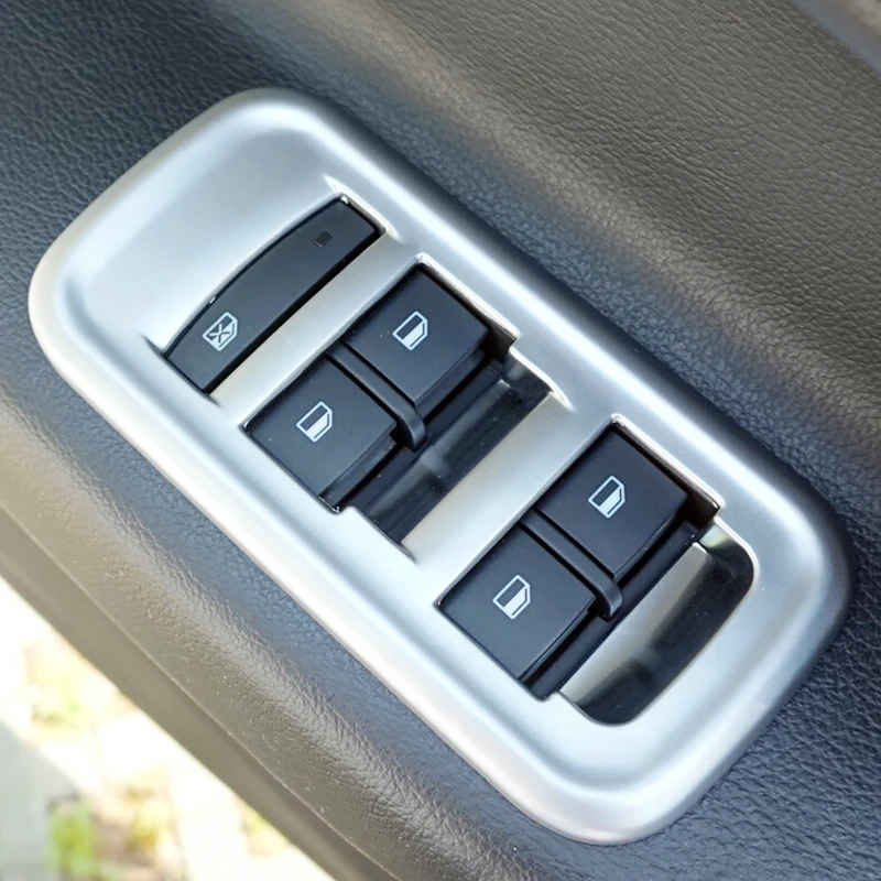 

For MG GS 2015 2016 2017 ABS Matte car sticker LHD Door Window glass Lift Control Switch Panel Cover trim accessories 4pcs