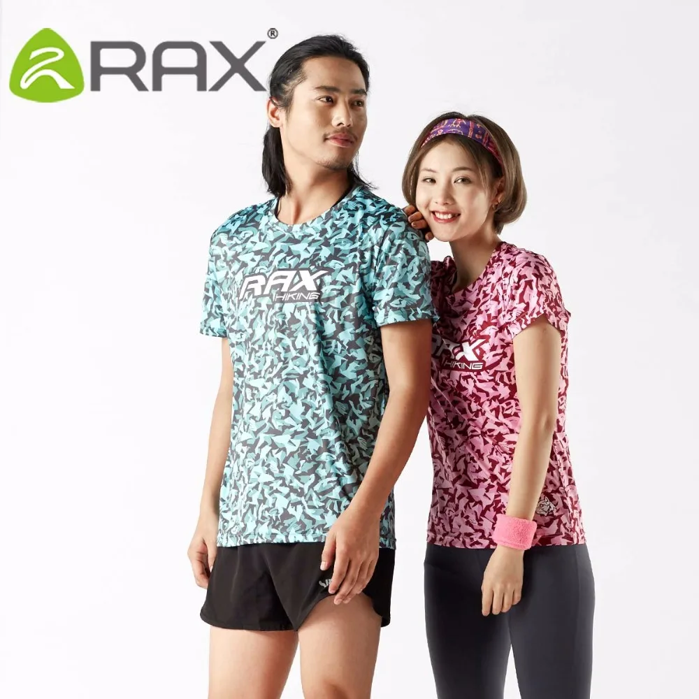 RAX Men's Sports Short Tees Cooling Material T-shirts Outdoor Sports Quick Dry Men Tees 72-2N105