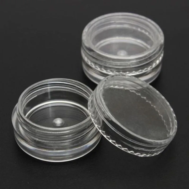 10 pièces en plastique Mini manucure cosmétique 3g Pot vide Pot Nail Art strass gemmes poudre conteneur bouteilles rechargeables