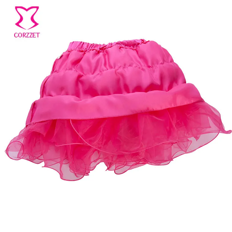 Sexy Clubwear Rose Red Gauze Multilayer Micro Mini Adult Tutu Skirt Lolita Cute Prettiskirt Women Skirts Faldas Matching Corset