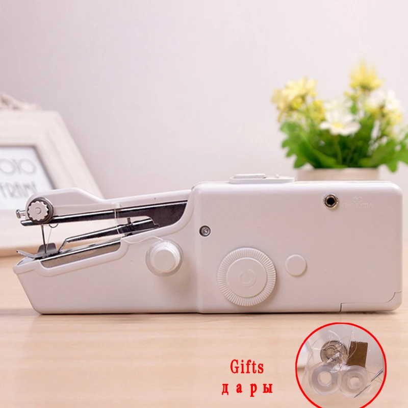 Electric Sewing Machine Mini Hand Sewing Stitch Tool Maquina De Coser Cordless Battery Power Sew Needlework Machine Accessories