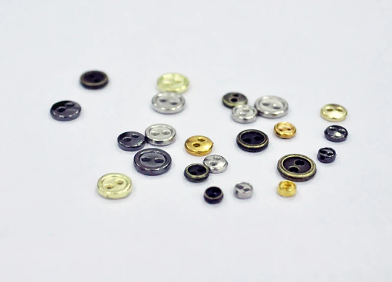 30PCS/lot 3mm/4mm/5mm/6mm/7mm/8mm Mini Buttons Metal Snaps DIY Handmade Blyth Doll Clothes Accessories