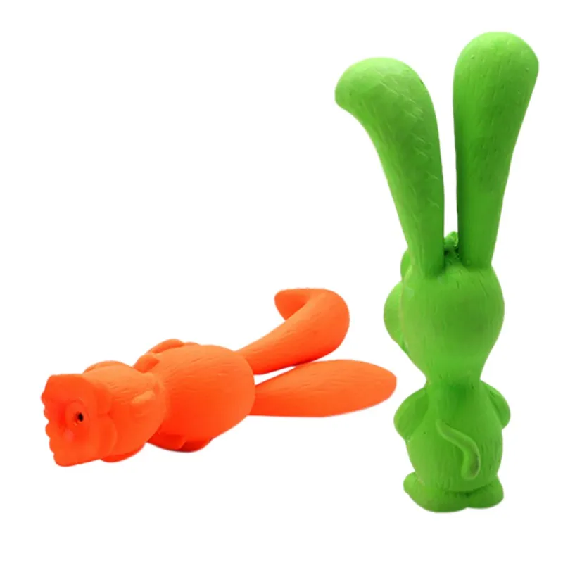 1PC Toy For Dogs Puppy Screaming Rubber Rabbit Toy For Dogs Latex Squeak Squeaker Chew Training Products