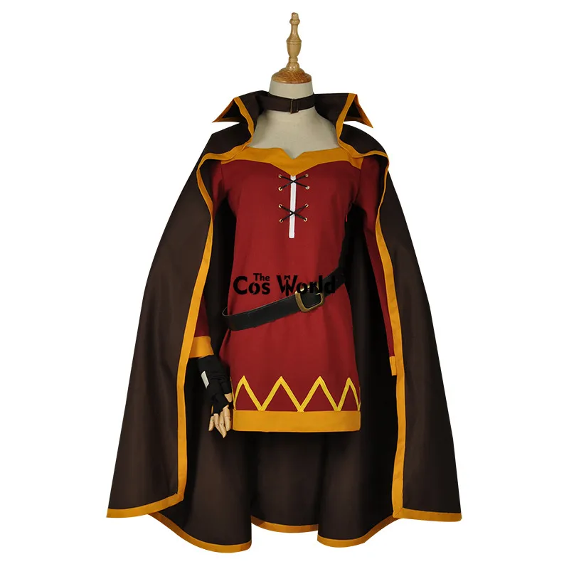 God's Blessing on This Wonderful World Megumin Cloak Dress Uniform Outfit Anime Cosplay Costumes