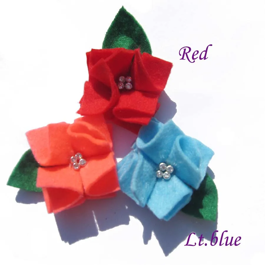 12pcs/lot New  Felt  Flowers lapel  Pin brooch pin  Handmade  Mens Stick Pin fabric flower Clutch pin Fashion  Accessories