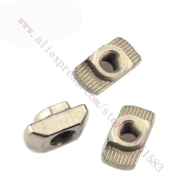 60pcs/lot 2020 aluminum profiles T Slot nuts m3, m4 or m5 Hamer-head nuts for 3D Printer