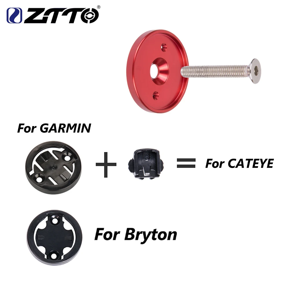 ZTTO MTB supporto per Computer da strada attacco manubrio tappo superiore cronometro per bicicletta supporto ultraleggero GPS per GARMIN Bryton CATEYE