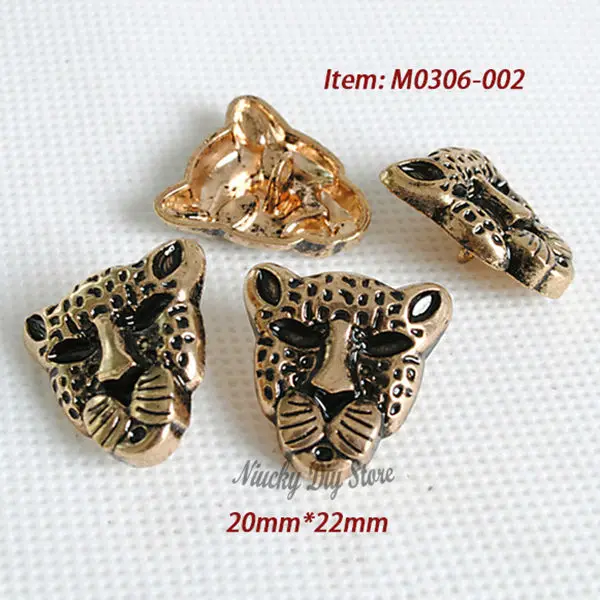 Golden leopard done old fashion metal buttons suit buttons 20mm*22mm shank