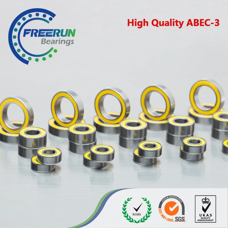 

RC CAR & Truck Bearing for TAMIYA(CAR) TOP FORCE ABEC 3 Yellow Rubber ball bearings