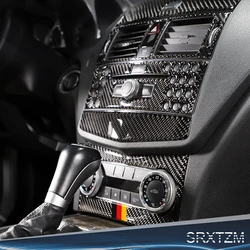 Car Central Control CD Panels Decor Sticker Cover Trim Frame Decorative Fit For Mercedes Benz W204 2007 2008 2009 2010