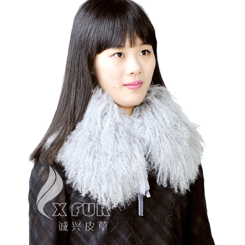 Free Shipping Collar-S6 Detachable Mongolian Lamb Fur Collar