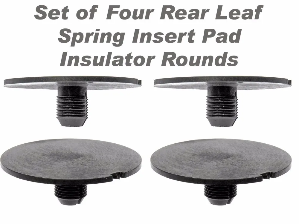 

Rear Leaf Spring Plastic Insert Pad Spacer Insulator Round Set Of 4 Fits for 1998-2011 Chevy GMC Trucks (Replaces GM 20870046)