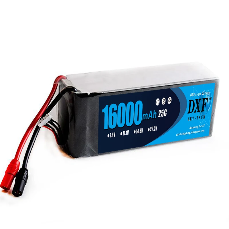 

2017 DXF Good Quality RC Lipo Battery 16000mAh 14.8V 4S 25C max60C For RC Helicopter Car Bateria Lipo Drone FPV UAV