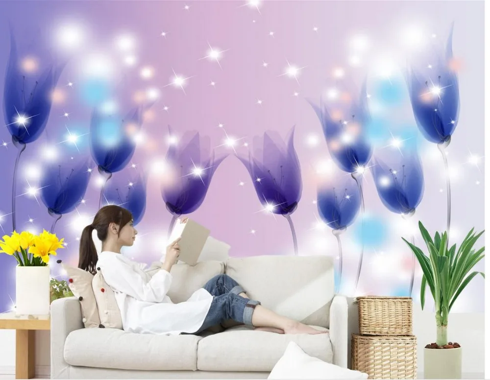 

Landscape wallpaper murals Fashion Dream tulip Wallpaper mural photo wallpaper Non woven wallpaper