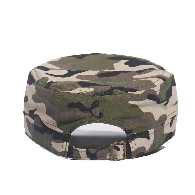 Classic Men Military Caps Men\'s Women\'s Fitted Flat Top Baseball Caps Army Camouflage Sun Hats Outdoor Sports Camping Style