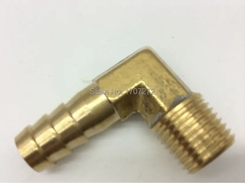 

free shipping 12mm Hose Barb x 3/8" inch Male BSP Thread Elbow Brass Barbed Fitting Coupler Connector Adapter