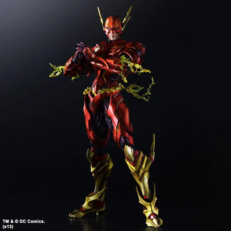 Play Arts the Flash Super Hero 25cm Model Action Figure – Najlepszy model bohatera błyskawicy dla kolekcjonerów i fanów DC