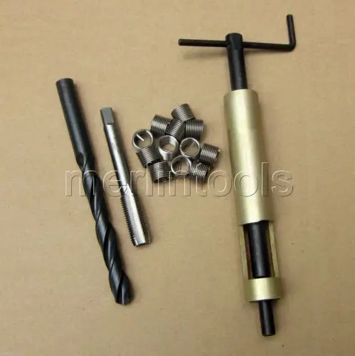 M16 x 2 Thread Repair Kit Tap and Drill bit Helicoil Insert Insertion tool