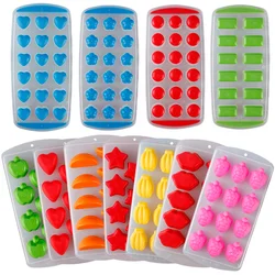 Cute Silicone Chocolate Mold Maker Ice Cube Tray Freeze Mould Bar Pudding Jelly Color Random #84002