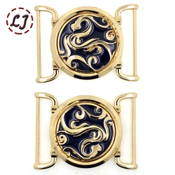 New arrived 45mm fashion women gold cilp square metal belt buckles crafts decoration Buckles DIY garment sew accessories PDK005