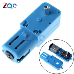 1:90 3V-6V Metal gear robot intelligent vehicle speed reducer TT motor single shaft finished product Blue shell Superior quality