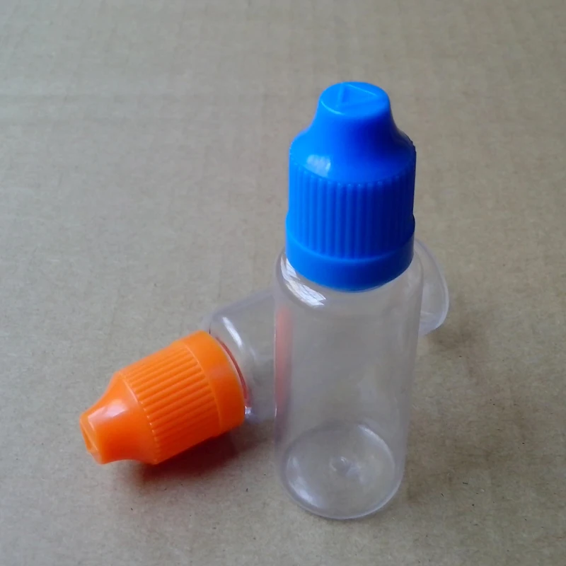 100pcs Empty PET Plastic Bottle E Liquid 20ml Bottles With Child Proof Cap Clear Vial