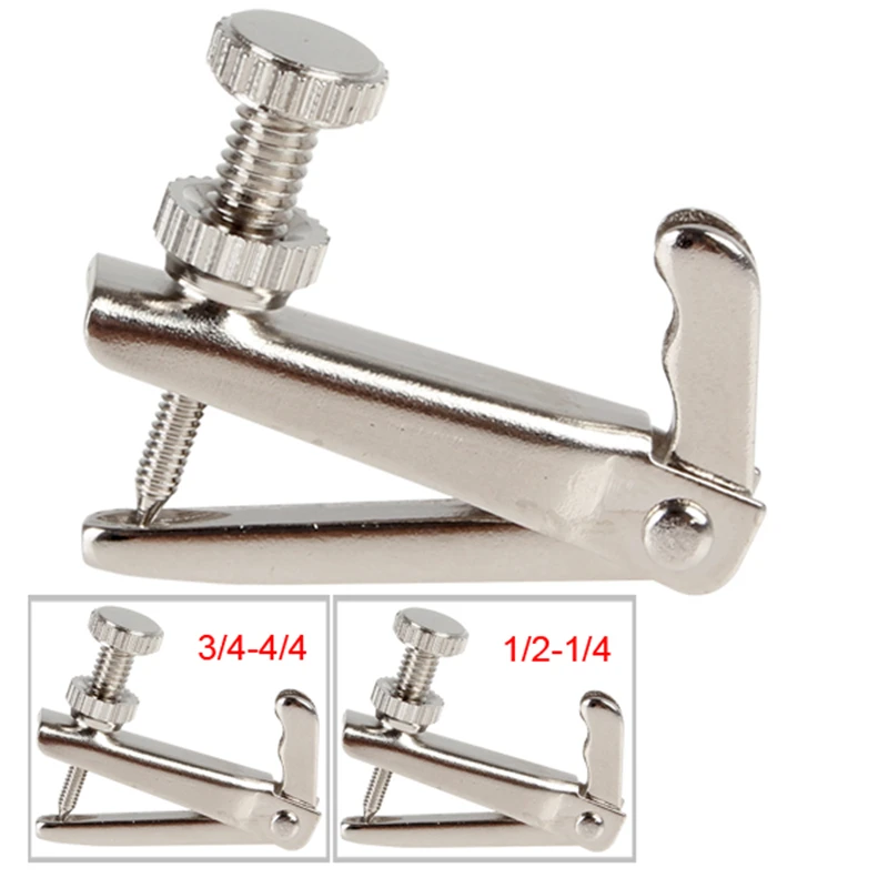 Astonvilla Silver  practical and Useful Metallic String Fine Adjuster Tuner for 1/4 1/2 & 3/4 4/4 Size Violin Accessories