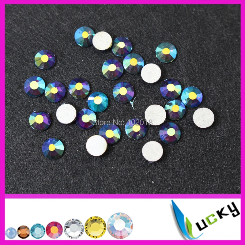 3packs(1440pcs/pack)  20ss AMETHYST AB Color Non Hotfix 2028 Flatback Rhinestone Non Hotfix Silver Foiled nail art crystal stone