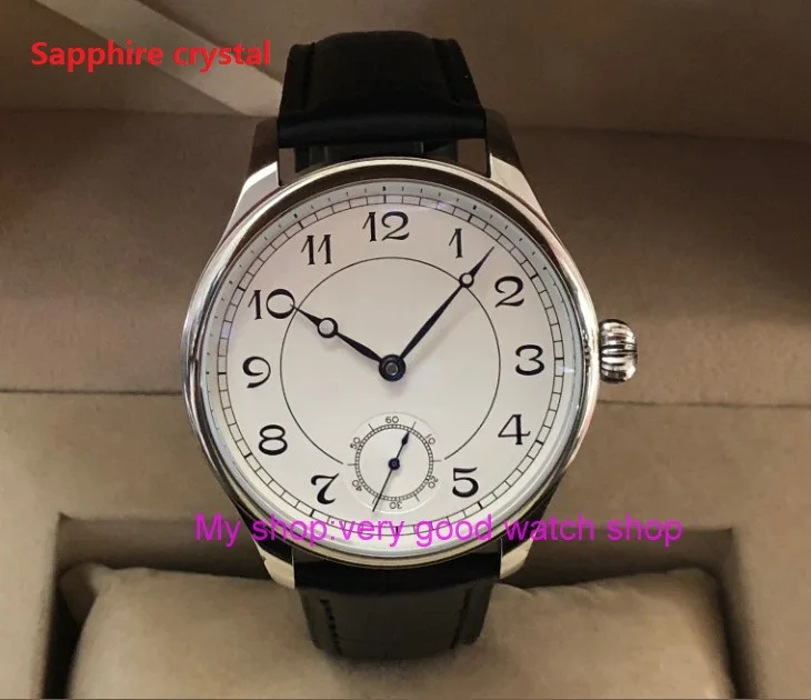 Sapphire crystal 44mm parnis Asian 6498 17 jewels Mechanical Hand Wind movement men's watch Mechanical watches pa72-8