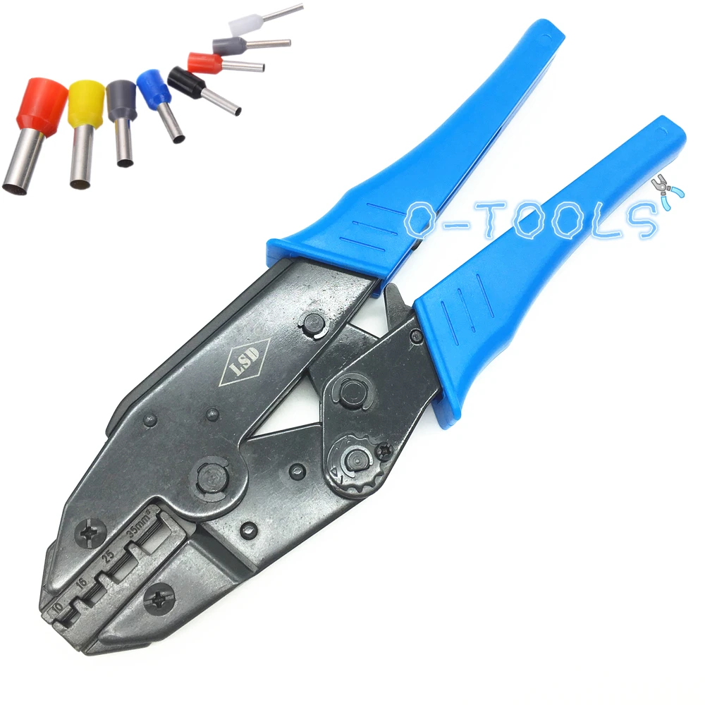 LS-1035GF Hand Crimping Tool for crimping tube terminals range 10-35mm2 wire ferrules crimper tool 8-2AWG