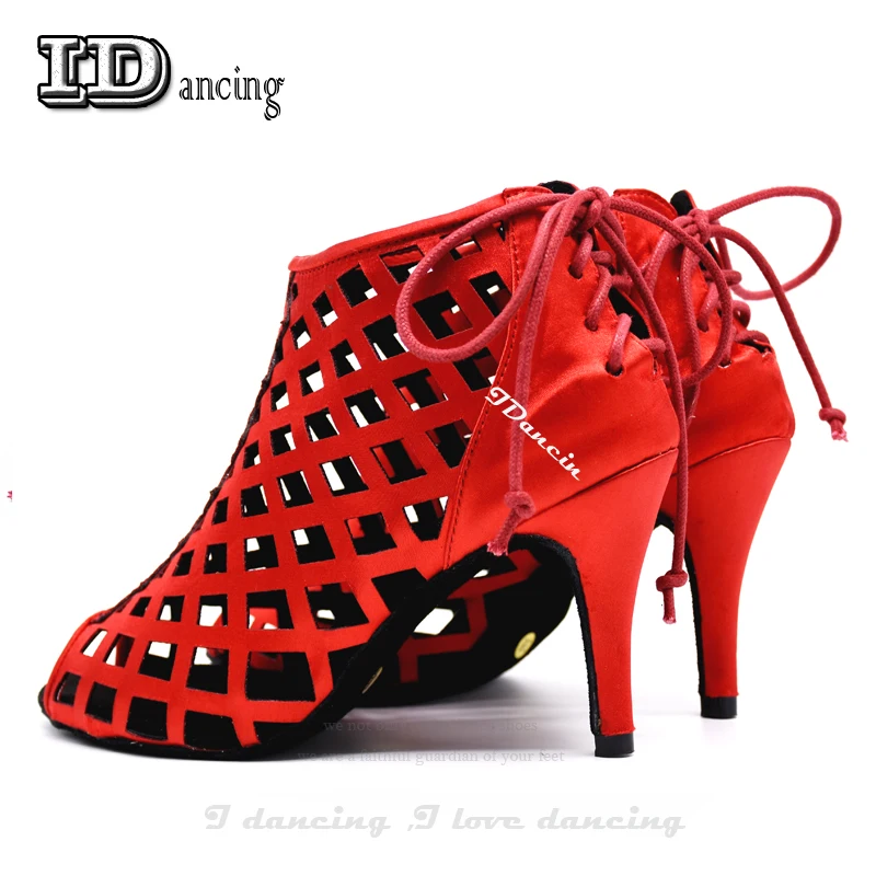 Women Latin Dance Shoes Tango Dance Shoes Wedding Shoes Dance Boots Sneakers Red Fashion Style JuseDanc